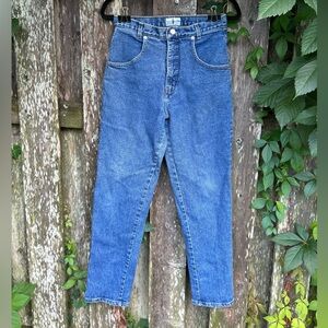 Vintage French Dressing Jeans High Rise Tapered Leg Blue Denim 8P Petite Canada